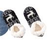 Cartoon Deer Floor Socks Five Pointed Star Thick Cotton Velvet Socks Women'S Home Sleep Carpet Socks Warm Furniture Socks