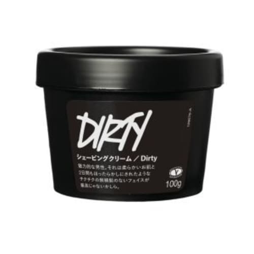 

Крем для бритья LUSH Dirty, натуральная косметика, защищает чувствительную кожу от царапин бритвой, овсяное молочко, для бороды, для мужчин, натуральные ингредиенты, масло ши, Sha