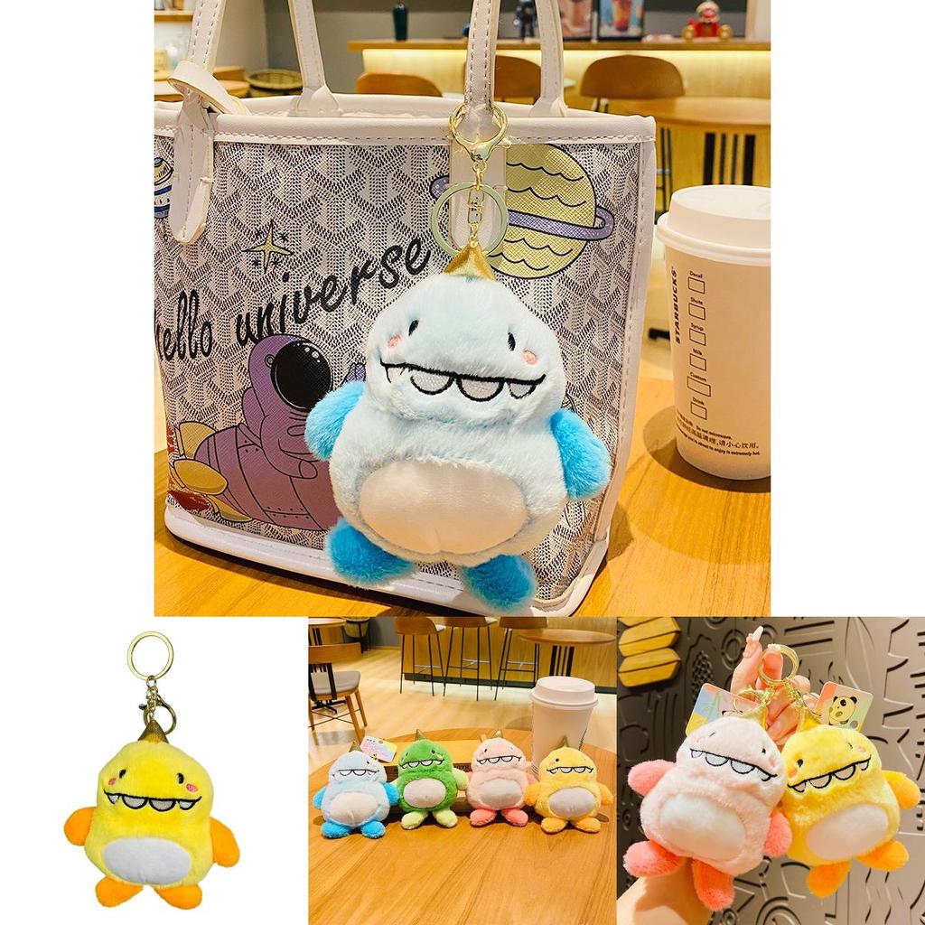Creative Bb Monster Plush Keychain Fluffy And Fun Couple's Keyring Gift