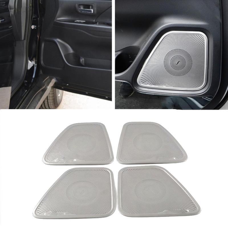For Mitsubishi Outlander 2013 -  Door Audio Speaker Loudspeaker Frame A  Pillar Horn Decoration Cover Interior Accessories