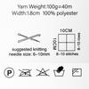 6 Pieces Crochet Yarn Metallic T-Shirt Yarn Fabric Cloth Knitting Yarn Polyester Yarn for Bag Cushion Knitting