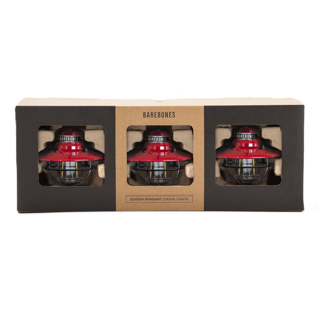 BAREBONES Edison Pendant Light LED Red Japanese Distributor [Authorized Product]