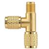 Valvole di Connessione Tripla in Ottone Ingegnerizzate con Precisione Adattatore per Manometro del Vuoto Robusto e Durevole per Strumenti a Vuoto