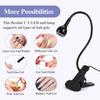 BayPort Flexible Neck UV Lamp for Manicure-Pedicure, 30% Increased Intensity, Black