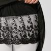 Women's Tiered Sheer Lace Trim Extender Half Plus Size Skirt