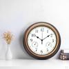 12 Inch Clock with Combined And Hygrometer, Silent No Ticking for Home, Living Room