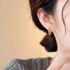 European and American simple love circle earrings fashionable versatile geometric ear buckles earrings earrings women