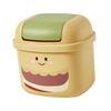 Mini Trash Can Countertop Wastebasket Cartoon for Dressing Table Tiny Trash Bin Trash Bin for Table Bathroom Desktop Bedroom