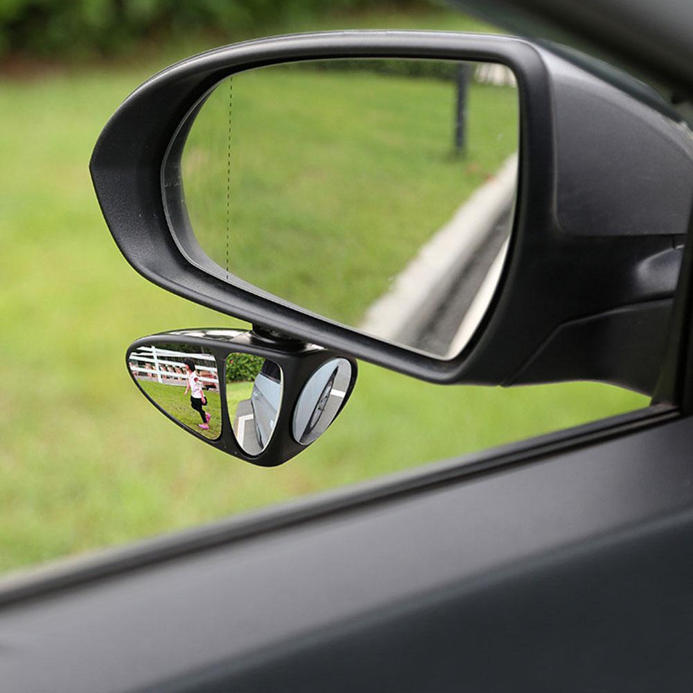3 In 1 360 Degree Rotation Three Sided Blind Spot Mirror Reversing Car Blind Spot Convex Mirror Right / Left Universal Mirror