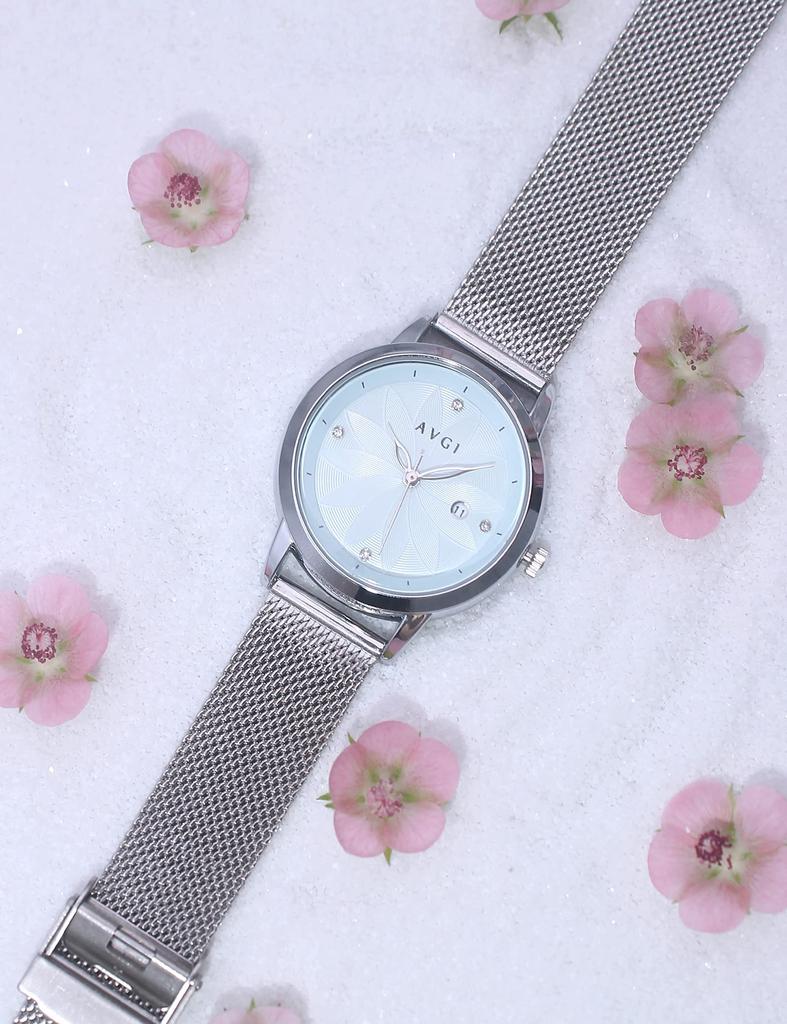 AVGI Women's Watch with Date Display, Water Resistant, and Interchangeable Bands