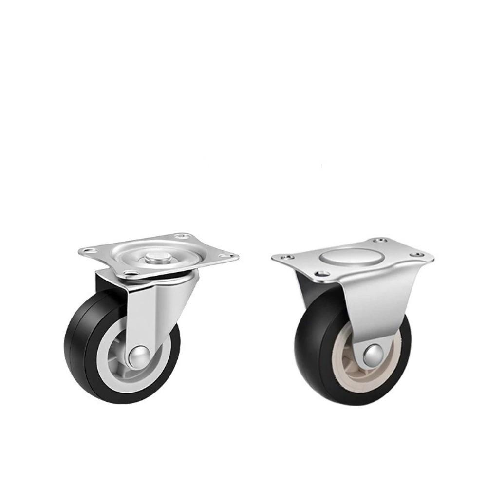 4pcs Quality 1.5 Inches Wheel Caster Wear Resistant Heavy Duty Furniture Wheels Quiet No Noise Rotating Wheels Furniture