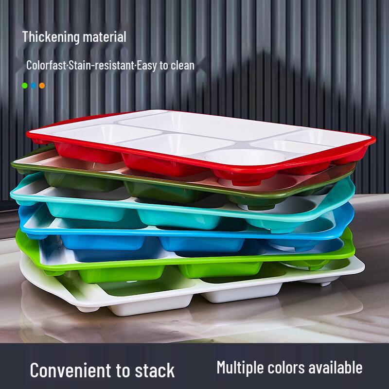 10.8-inch Melamine 3-Compartment Divided Dinner Plate