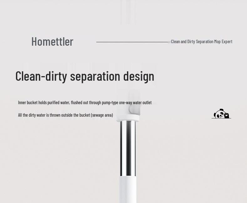 Meitianle Lazy Spin Mop with Clean/Dirty Water Separation - Ideal New Year Gift