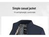 Woodpecker 2025 Autumn Men's Fleece-Lined Stand Collar Jacket for Middle-Aged & Elderly