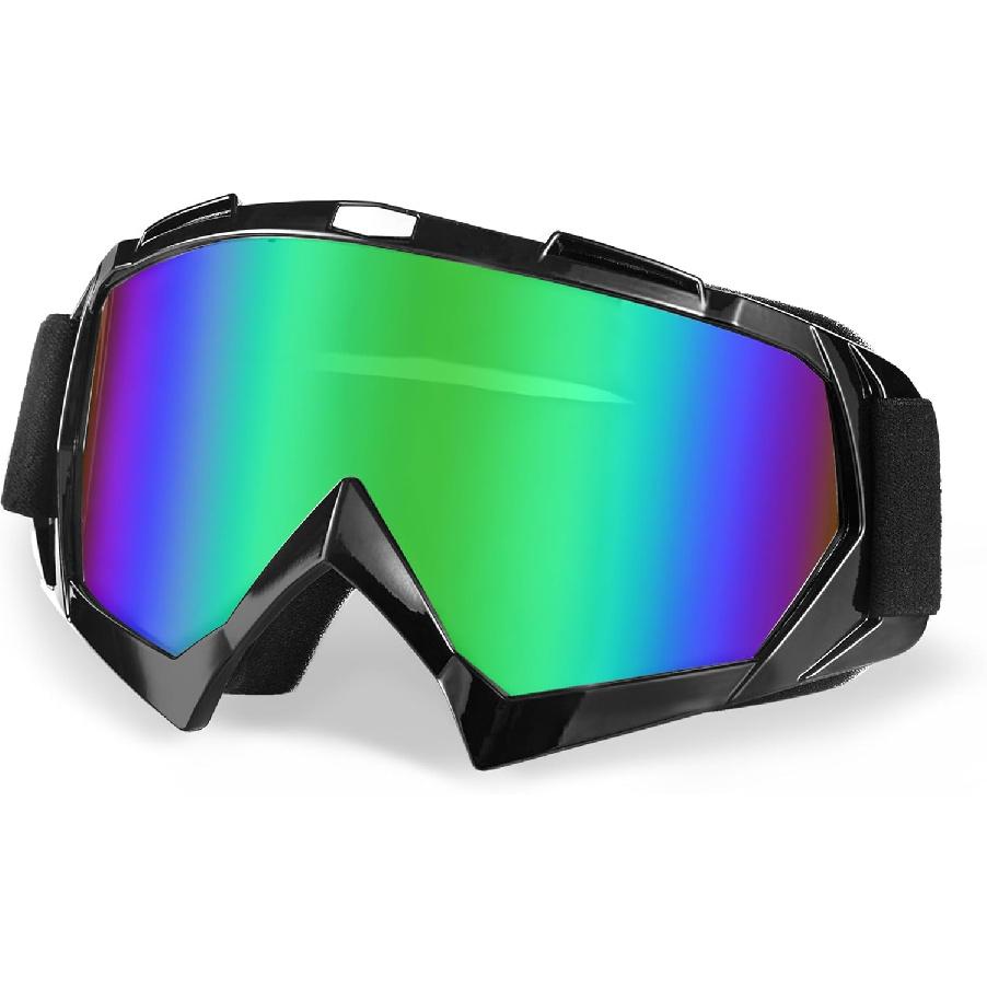 Dirt Bike Goggles 2Packs Motorcycle ATV UV Motocross Off Road Riding Helmet MX Goggles For Adult Youth Kids