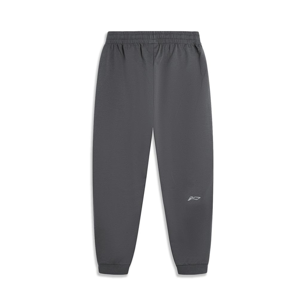 Li Ning Sports Life Collection Knitted Sweatpants Men's Black Pine Gray AKLU709-4