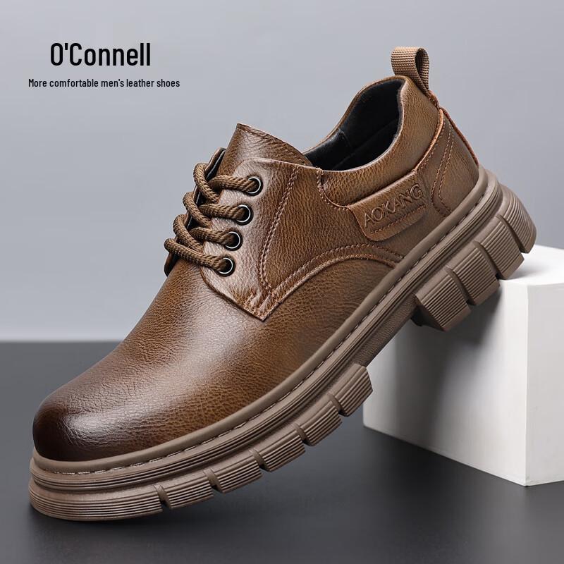 Aokang Men s Casual Leather Work Shoes 42