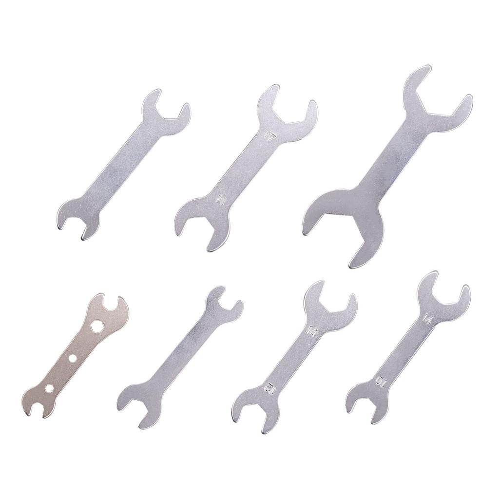 Aoling Wrench Mini Combination Wrench Set 7-Piece Double-Ended Set, Thin, Thin-Ended, 5.5, 7, 8, 10, 12, 13, 14, 17, 22, 24mm, Wrench, Ultra-Thin
