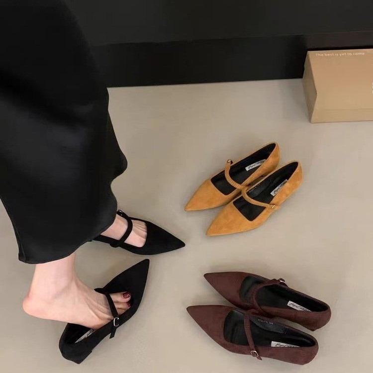2025 New Women Shallow Mary Jane Shoes Fashion Shallow Slip On Slingback Sandals Soft Casual Pumps Dress Shoes Mujer