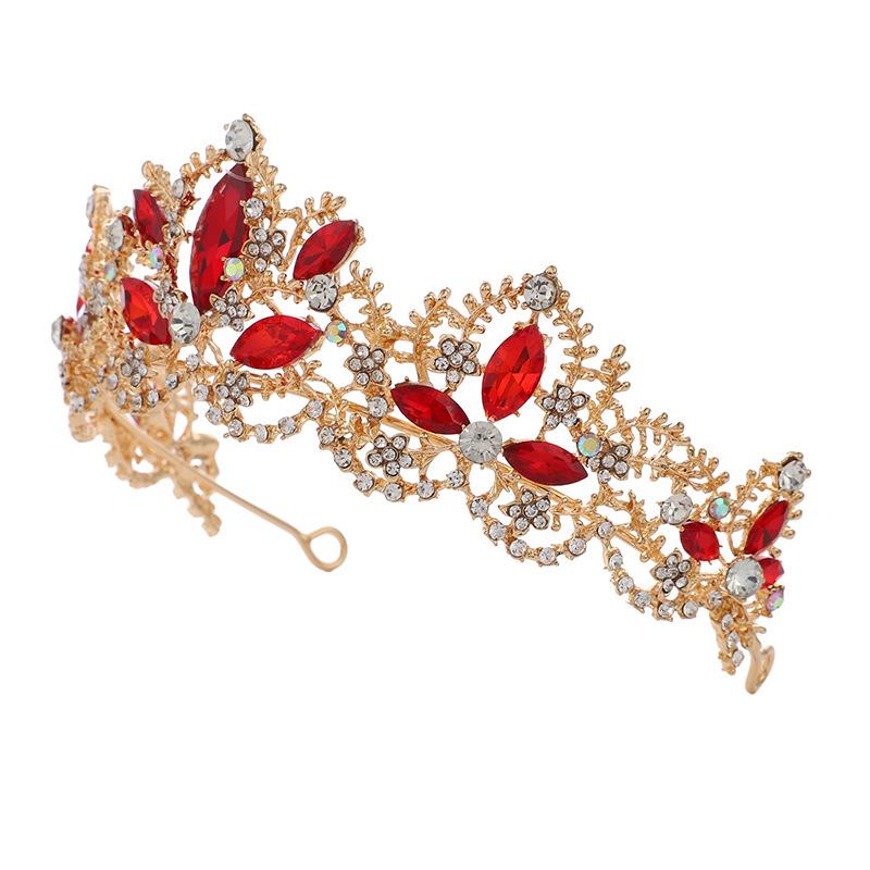 Retro Crown Bride Crown Wedding Baroque Queen Big Crown Wedding Dress Accessories Headdress