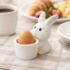Stable Ceramic Egg Cup Smooth Rabbit Eggs Cup Creative Egg Stand Holder  Easter Decor