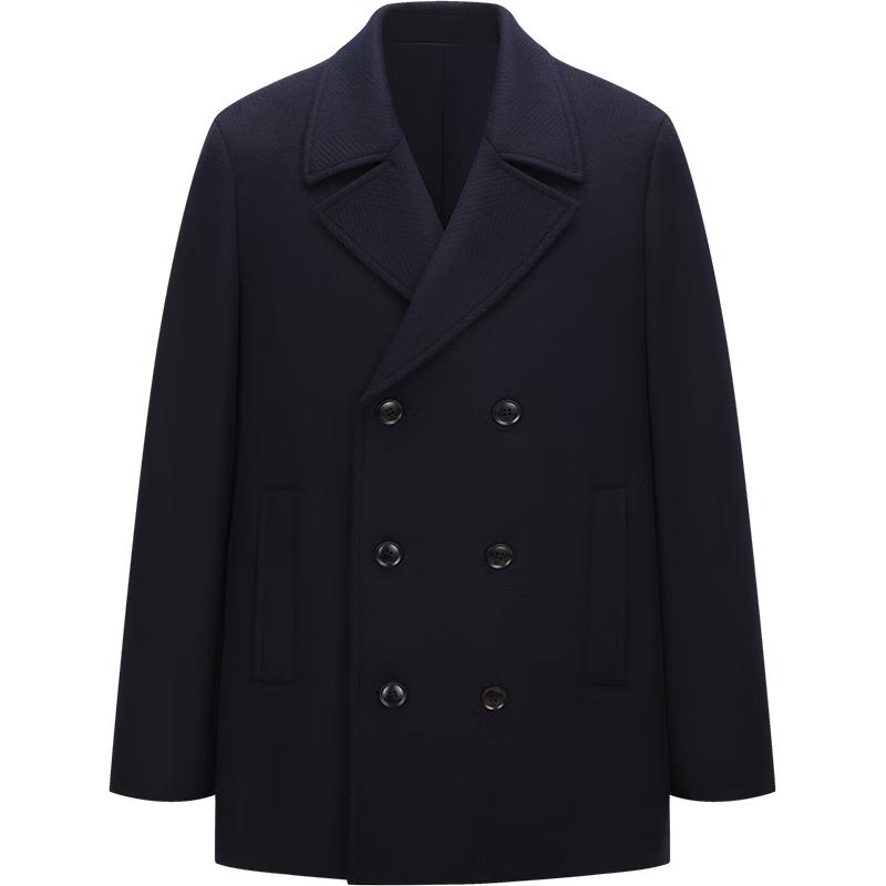 

GIOVANNI VALENTINO Men s Wool Blend Double-Breasted Mid-Length Overcoat 2X