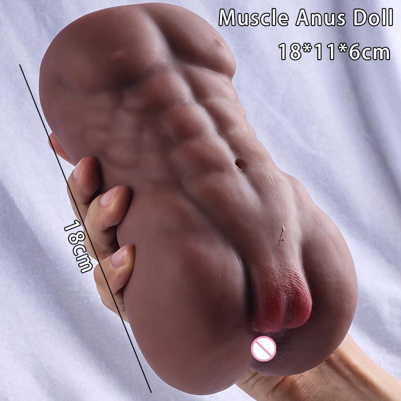 2 in 1 Pocket Pussy Realistic Vagina Male Masturbators Soft Silicone Blowjob Deep Throat Sextoys Sex Toys for Men Mouth 3D Anus