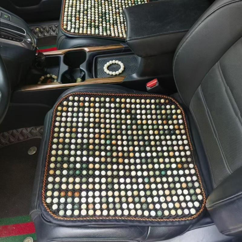 Breathable Bodhi Seed Car Seat Cushion - Universal 3-Piece Set for All Seasons and Office Use