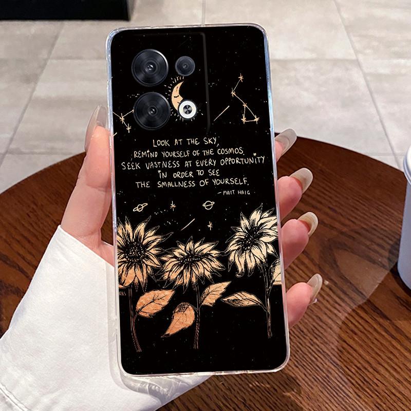 Casing For OPPO Reno8 5G Case Aesthetic Fashion Cute Cat Soft Silicone Back Cover For OPPO Reno 8 Pro 5G Transparent Phone Case