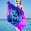 Purple Butterfly Dreams Beach Towel, Super Soft Microfiber, Gift for Her/Him, Birthday, for Pool, Beach, Travel, Home Decor Fan gifts