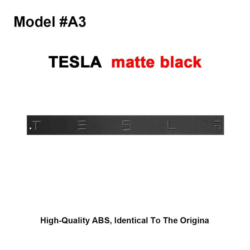 Car Sticker 3D ABS Car Emblem Tesla Letter Front Hood Rear Tailgate Trunk Decals Badge Sticker for Model 3 S X Y Auto