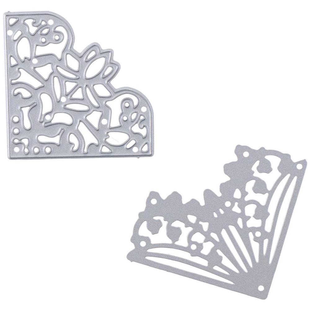 8Pcs Lace Flowers Die Cuts Flowers Lace Die Cuts Embossing Template Stencil Mold  DIY Album Decor