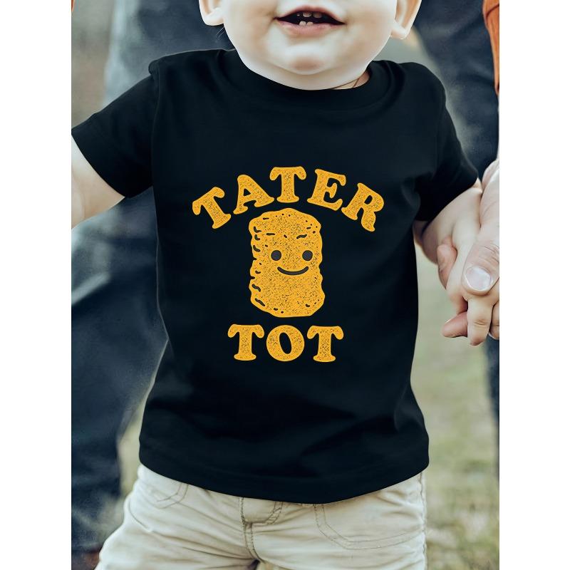 European Sizes Boys' Fashion T-shirt, Feature Cute Cartoon Prints, Soft and Breathable, Suitable for Summer Outdoor Activities