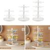 Standing Earring Necklace Holder 2/3/4-Tiers Hanging Jewelry Organizers Display Stand Jewelry Storage Display Tower Rack