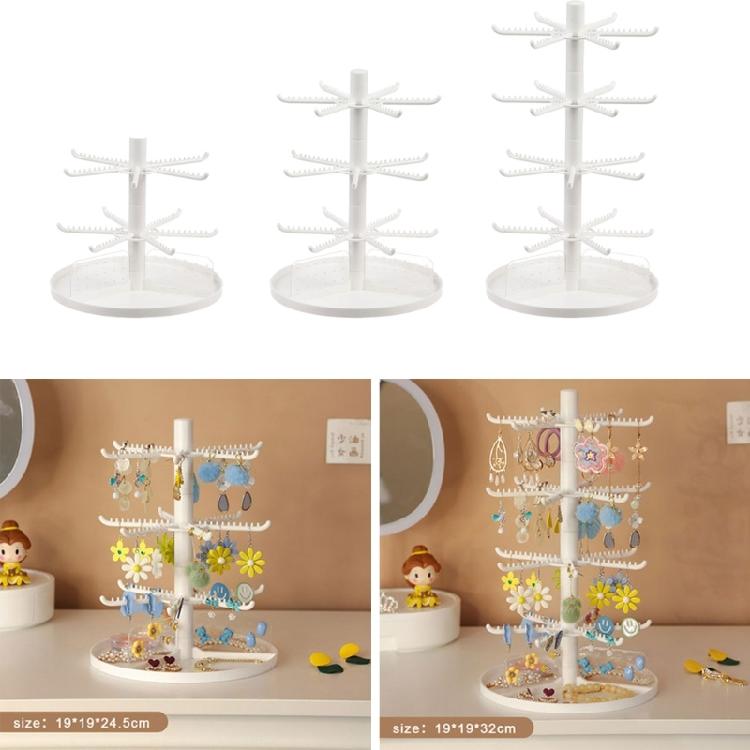 Standing Earring Necklace Holder 2/3/4-Tiers Hanging Jewelry Organizers Display Stand Jewelry Storage Display Tower Rack