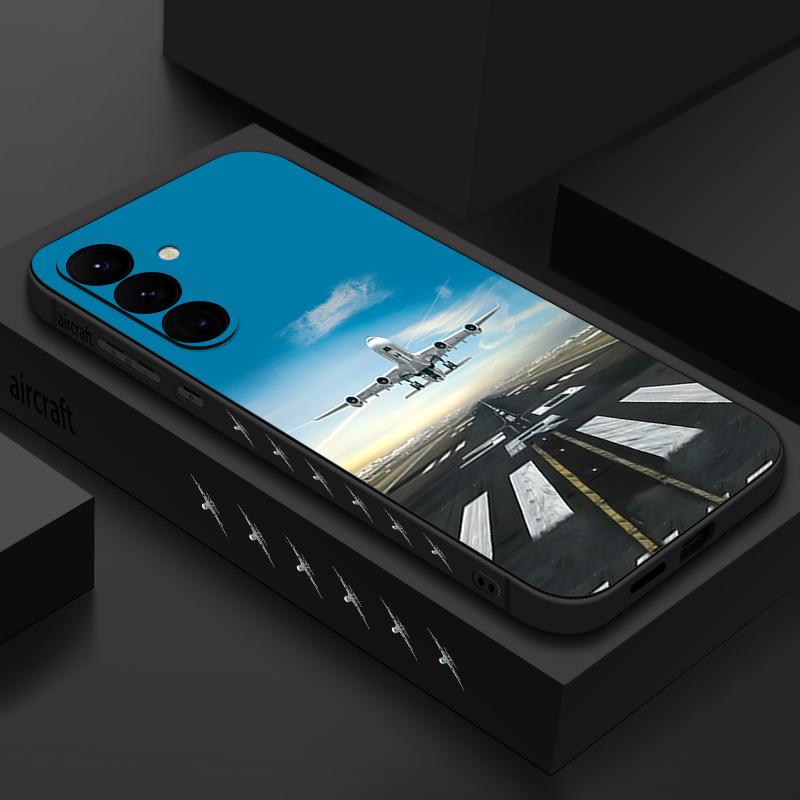 

Чехол с коллажным узором самолетов для Samsung Galaxy S25 S24 Ultra S23 S22 Plus S21 FE A15 A16 A17 A26 A35 A36 A54 A55 A56 5G Чехол-шнурок Funda Samsung Galaxy S22