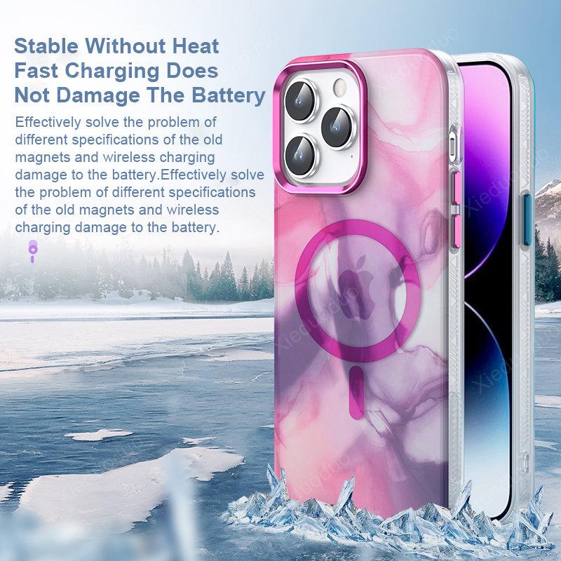 Aquarellmalerei Handyhülle für iPhone 13 14 Pro Max Magnethülle für iPhone 14 Plus Hülle iPhone 14 Pro