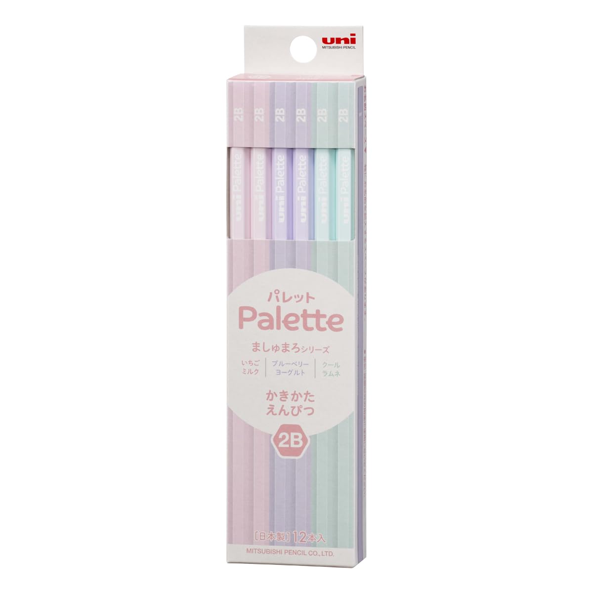 Карандаши Mitsubishi Pencil Unipalette 2B Пишущие 1 Зефир K56462B, Десяток, Серия,