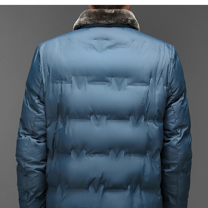 Men's Cotton Jacket Autumn and Winter New Middle-aged and Young People's Thickened Warmth Casual and Fashionable Down Jacket