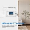 11pcs Large Size Thermostat Lock Box Clear Cover With Key Thermostat Protective Cover Universal Fit Wall-Mounted Thermostat