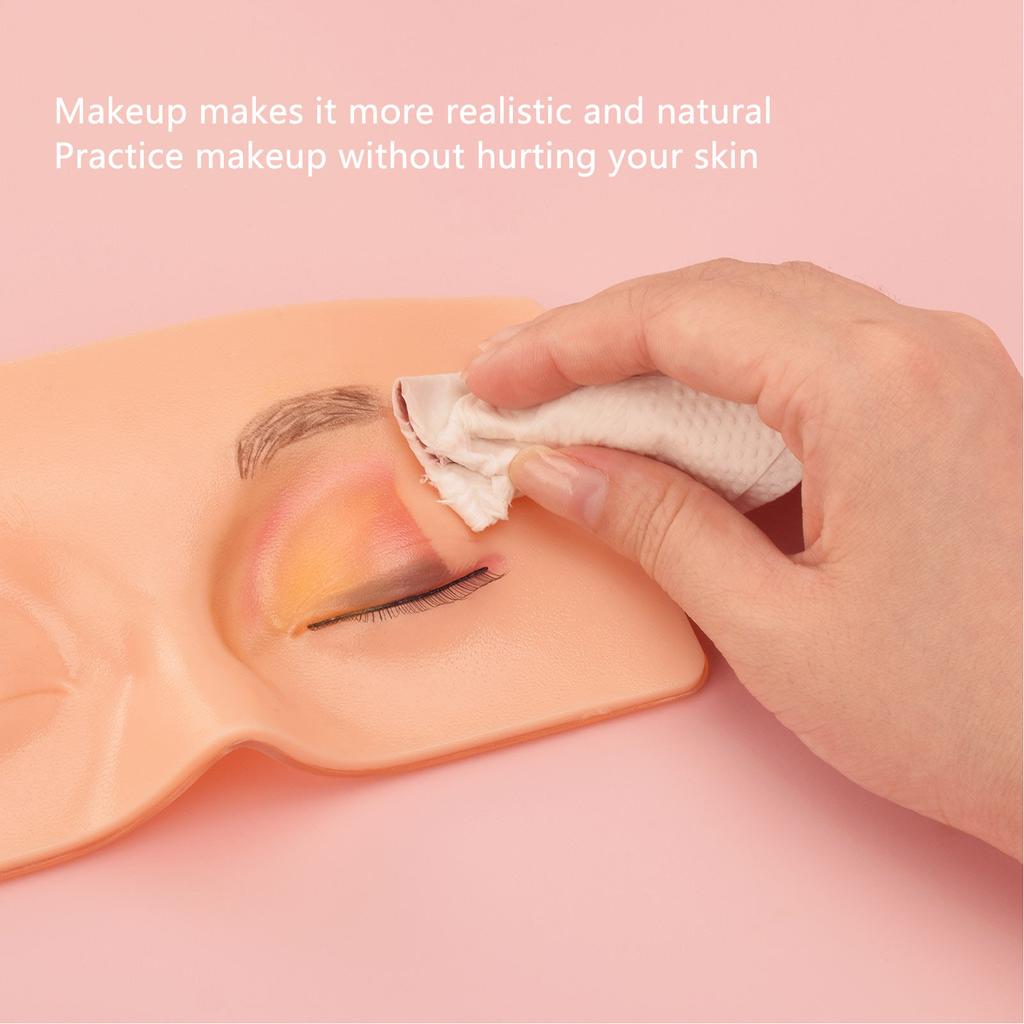 Silicone Practice Board Silicone PVC Easy Cleaning 3D Eye Makeup Practice Board For Exercising