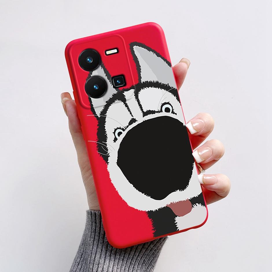 For vivo Y35 4G Protective Case For vivo Y35 4G Fashion Cartoon Phone Cases For vivo Y35 4G Beautiful Painting Back Cover Coque