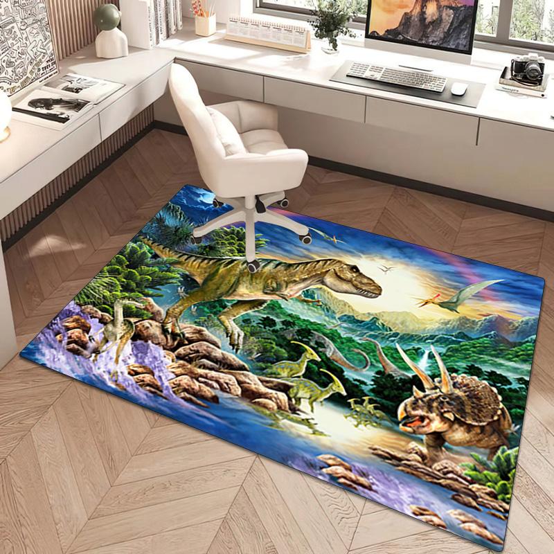 1Pc Dinosaur Rug - Home carpet Office Decorative Carpet For Living Room Bedroom Door Mat Floor Rug Computer Chair Area Rug