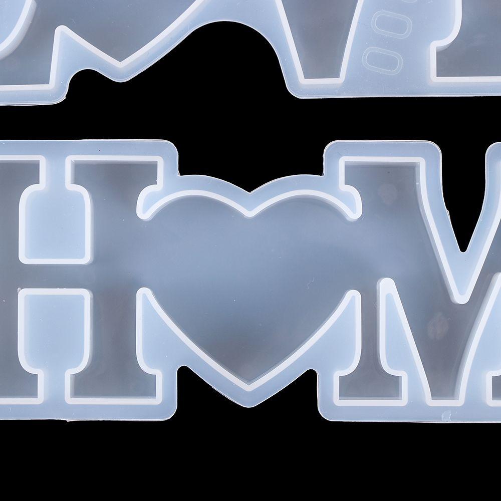Handmade LOVE/HOME Casting Silicone Mould Letters Resin Mold Crystal Glue Molds Jewelry Making Tool
