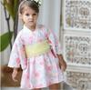 Yukata Set for Summer Summer Set with Cute and Heko Perfect for Fireworks Obon Summer and Commemorative Photos Pink [SEIWARAKU] Girls' Festivals,