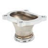 2.5in Outlet Turbocharger Flange with V Band Clamp 4 Bolts Stainless Steel Strong Sealing Fit For CT26