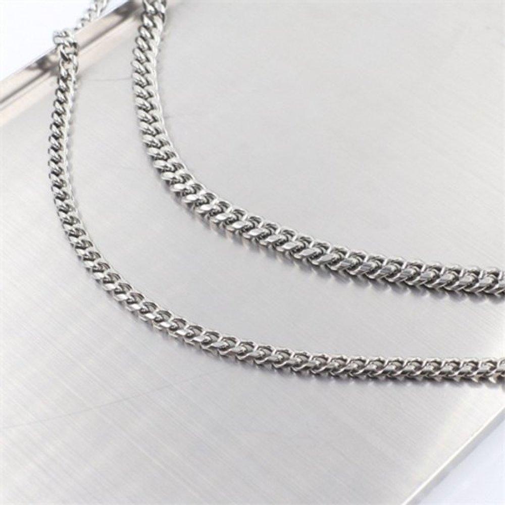 [Belga] Surgical Steel 6mm 8mm Chain Buckle Necklace