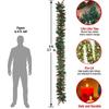 Christmas Pinecone Red Berry Garland 2.7M Length Holiday Festive Home Decor Ornament Unique Xmas Decor Gift Enthusiast Ornament