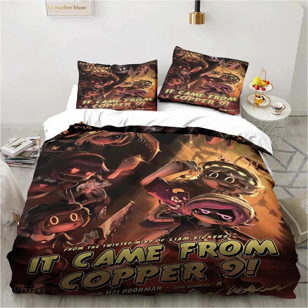 Murder Drones Cartoon Bedding Set Fans Gifts Duvet Cover Set for Kids Adults King Queen Twin Size Boys Girls Bedroom Decor