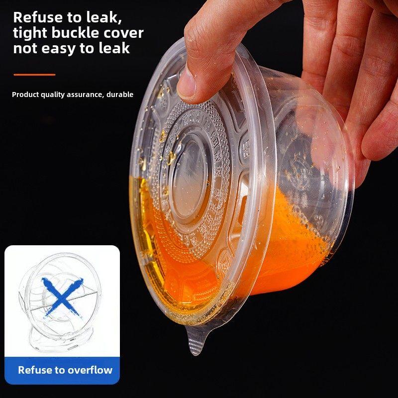 ZISIZ Disposable Transparent Plastic Bowl